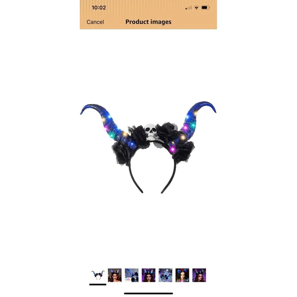 LED Light Up Eve Horizon Flower Headband Led Costume Headpiece NWT 3 modes